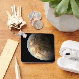 Porte-clés Kepler-186f Orbitant Une Étoile Éloignée.