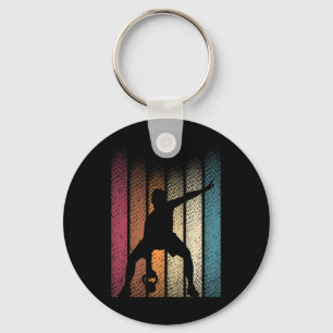 Porte-clés Kettlebell Retro Workout Powerlifter Bodybuilder