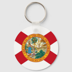 Porte-clés Keychain with Flag of Florida State