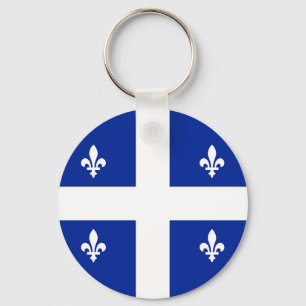 Porte-clés Keychain with Flag of Quebec, Canada