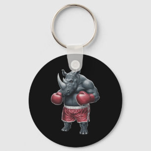 Porte-clés Kickboxing Boxer Rhino entraînement Muay Thai Rh