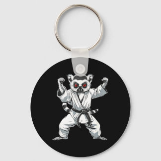 Porte-clés Kickboxing Lémurien Arts Martiaux Karaté Jiu-Jitsu