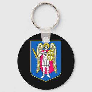 Porte-clés Kiev Ukraine Armoiries Souvenir Kyiv Ukrayina P