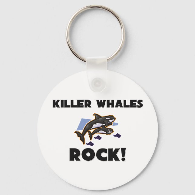 Porte-clés Killer Whales Rock (Recto)