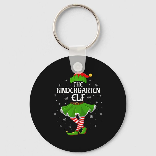 Porte-clés Kindergarten Elf Christmas Family Girls Women Elf  (Recto)