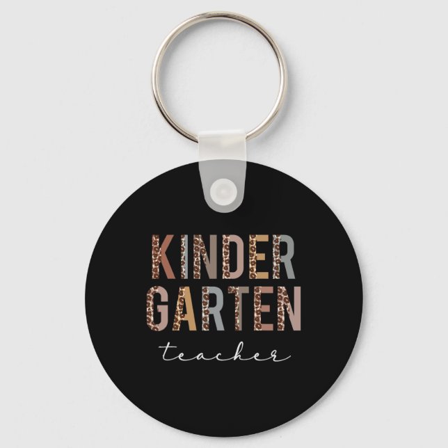 Porte-clés Kindergarten Teacher Ck To School Appreciation Leo (Recto)