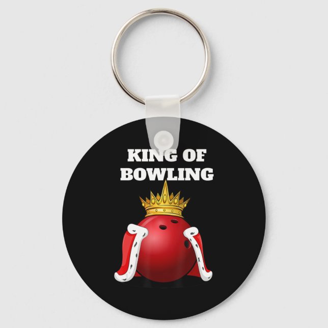 Porte-clés King of Bowling Bowling Player Boys (Recto)
