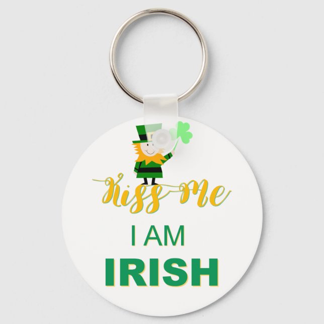 Porte-clés Kiss Me I AM Irish Porte - clé (Recto)