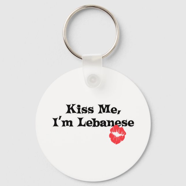 Porte-clés Kiss Me I&apos ; m Libanais (Recto)