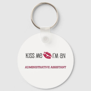 Porte-clés Kiss Me Je suis ADJOINT ADMINISTRATIF