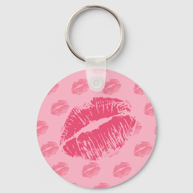 Porte-clés Kiss rose (Recto)