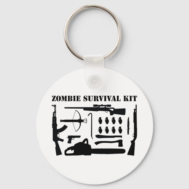 Porte-clés Kit de survie Zombie (Recto)