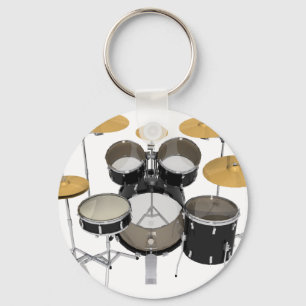 Porte-clés Kit de tambour noir :