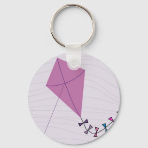 Porte-clés Kite rose