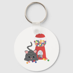 Porte-clés Kitty jouant avec Gumballs