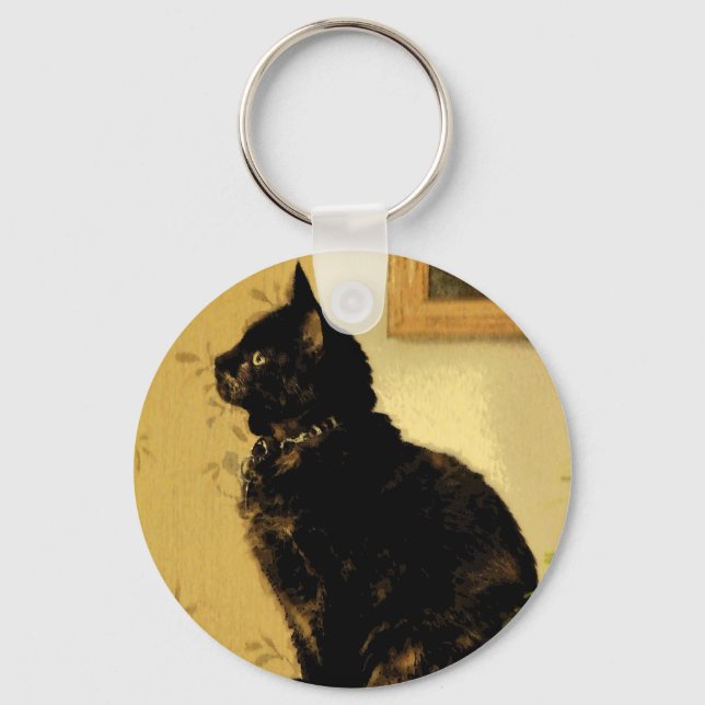 Porte-clés Kitty peint (Recto)