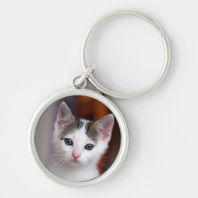 Porte-clés Kitty repéré par blanc (Devant)