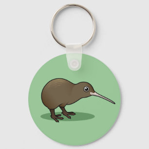 Porte-clés Kiwi Brown mignon de Nouvelle Zélande