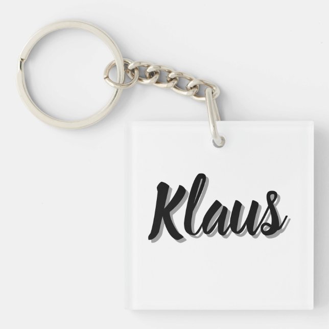 Porte-clés Klaus Mens Name, (Devant)