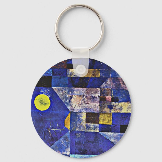 Porte-clés Klee - Lumière de la Lune, célèbre peinture (Recto)