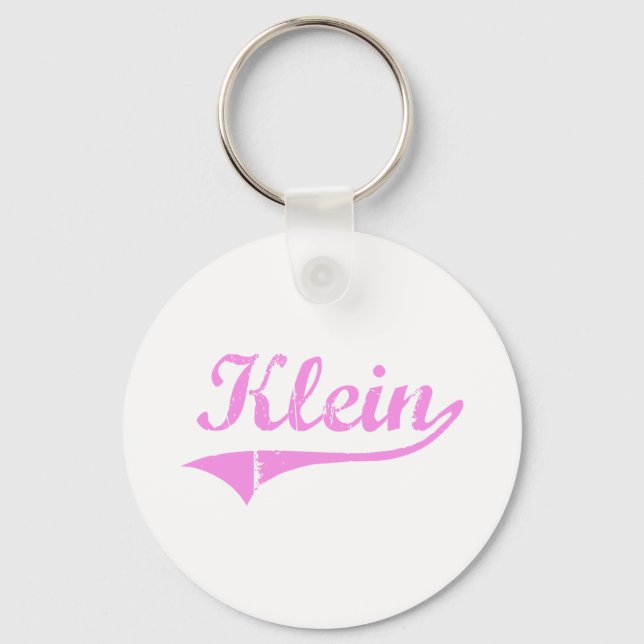 Porte-clés Klein Nom de famille Style classique (Recto)