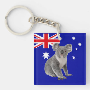Porte-clés Koala avec le drapeau australien