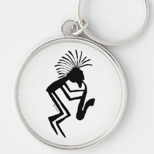 Porte-clés Kokopelli Saxaphone Player Petroglyph