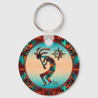 Kokopelli Sud-Ouest Jouer Porte - clé à la lueur