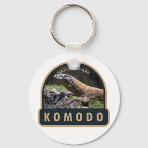Porte-clés Komodo National Park Indonesia Vintage