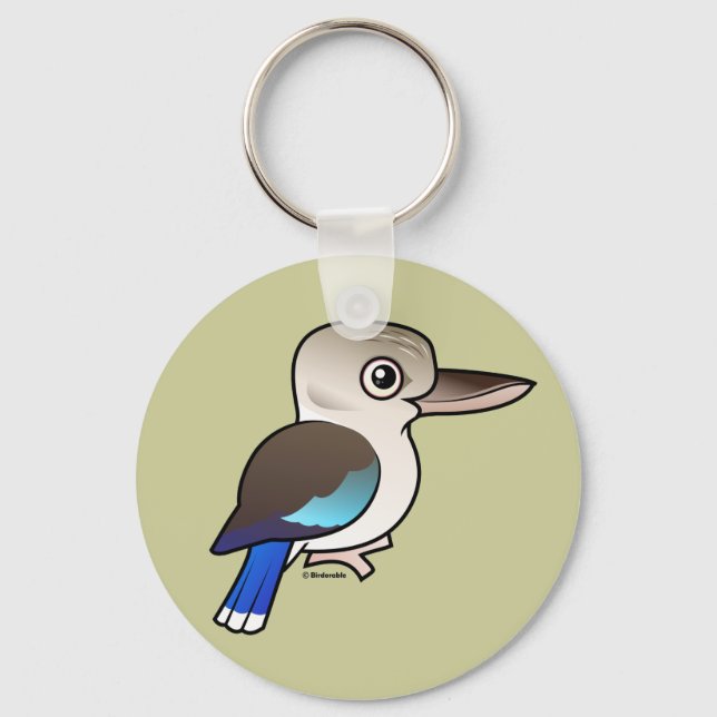 Porte-clés Kookaburra à aile bleue (Recto)