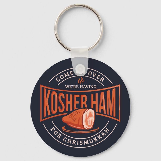 Porte-clés Kosher Ham pour Chrismukkah Hanoukka (Recto)