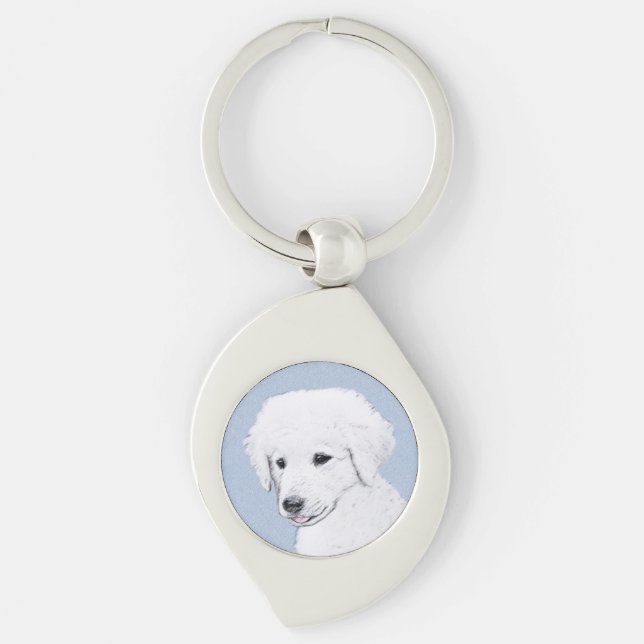 Porte-clés Kuvasz Peinture - Cute Original Chien Art (Devant)