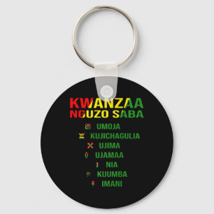 Porte-clés Kwanzaa - Swahili Pour Les Sept Principes