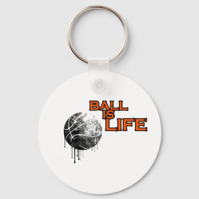 Porte-clés La balle est la vie (Recto)