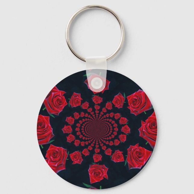 Porte-clés La beauté des Roses : Imaginaire floral (Recto)