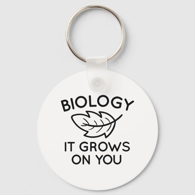 Porte-clés La Biologie, Ça Passe Sur Vous (Recto)