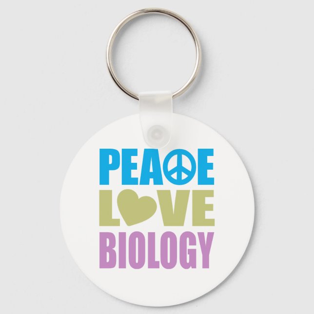Porte-clés La biologie de l'amour pour la paix (Recto)