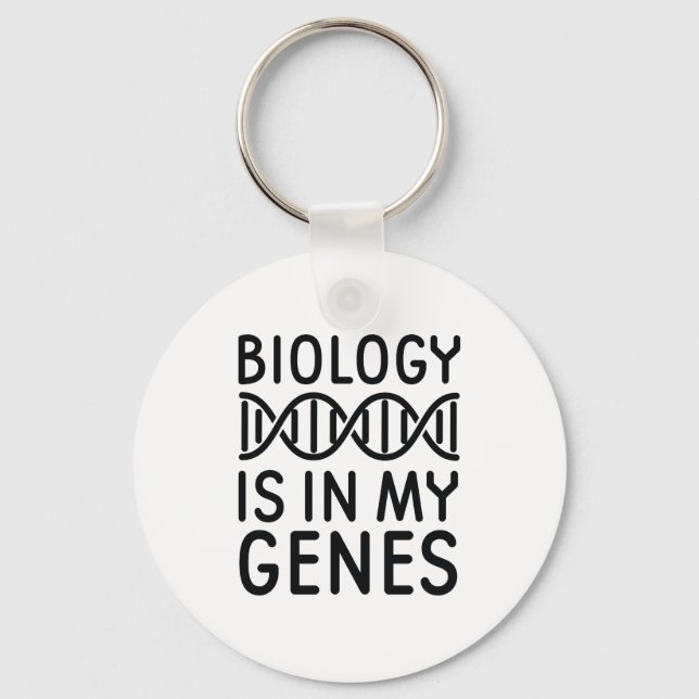 Porte-clés La biologie est dans mes gènes (Recto)