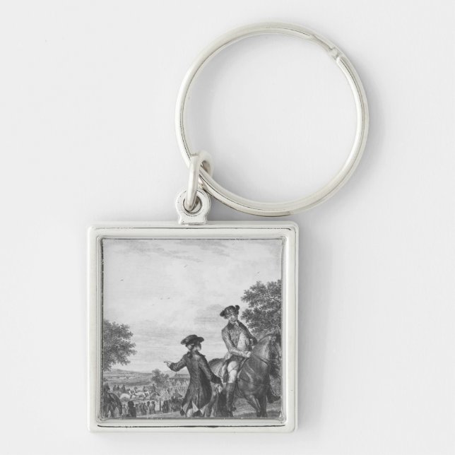 Porte-clés La course de cheval (Devant)