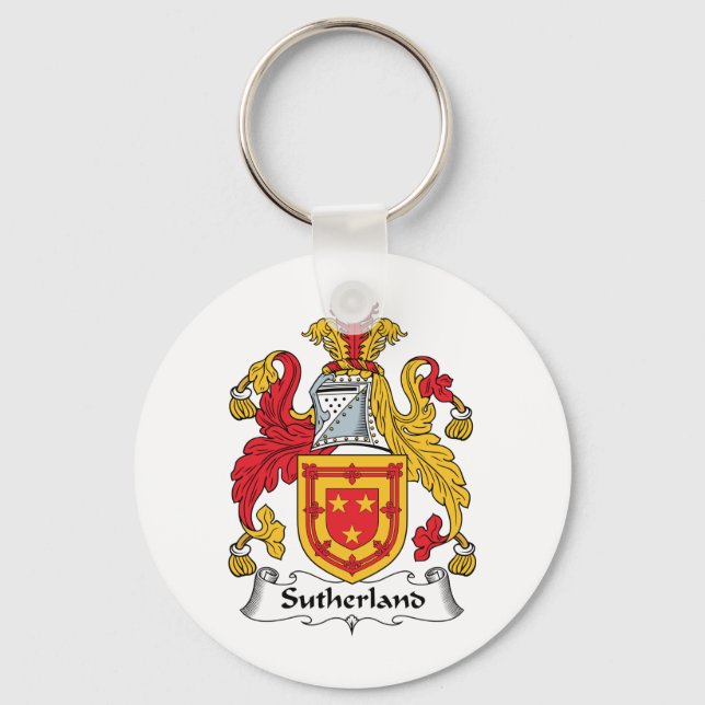 Porte-clés La crête de la famille Sutherland (Recto)
