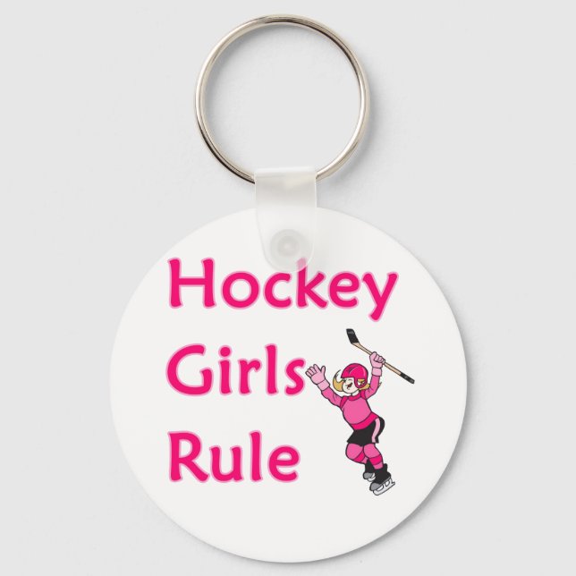 Porte-clés La domination des filles de hockey (Recto)
