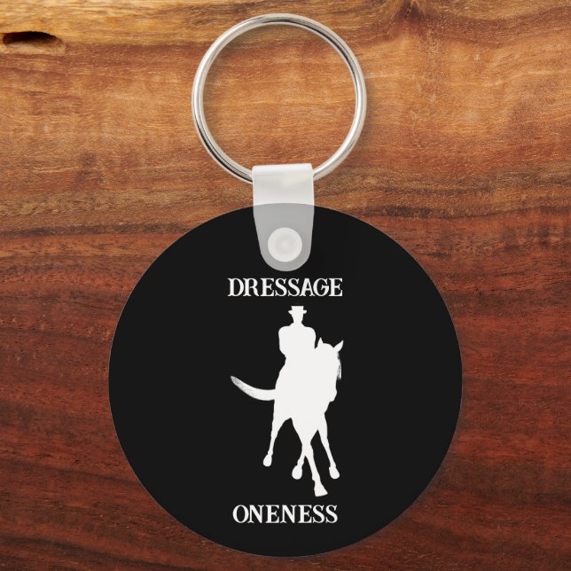Porte-clés La Dressage Est Un Cheval À Unicité (Recto)