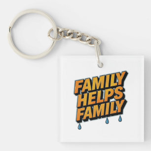 Porte-clés La famille aide la famille