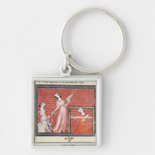 Porte-clés La femme forte de la rotation d'écritures saintes