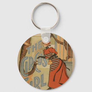 Porte-clés La fille de cirque, théâtre vintage de "A.H.Canb