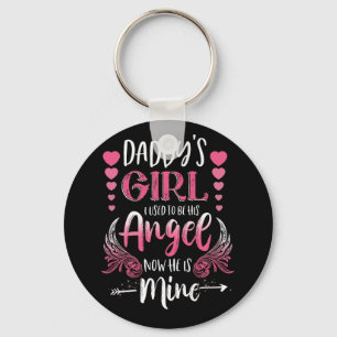 Porte-clés La Fille De Papa, J'Étais Son Ange Maintenant Il