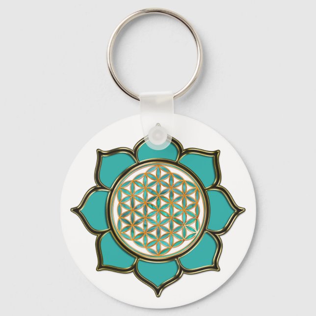 Porte-clés La fleur de la vie (Recto)