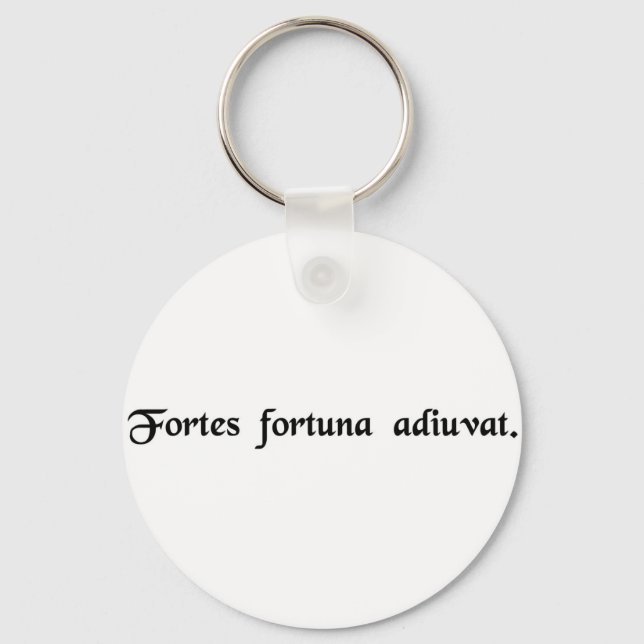 Porte-clés La fortune favorise les audacieux. (Recto)