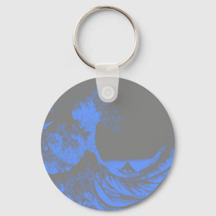 Porte-clés La Grande Vague Maritime Bleu & Gris