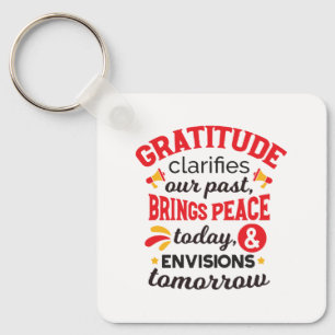 Porte-clés La gratitude clarifie notre passé – Art Inspirant